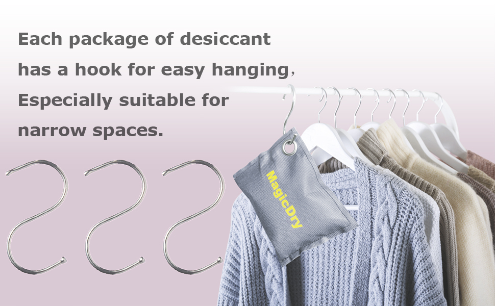 MagicDry 4 X 100 Gram Rechargeable Desiccants Packs Silica Gel Packets