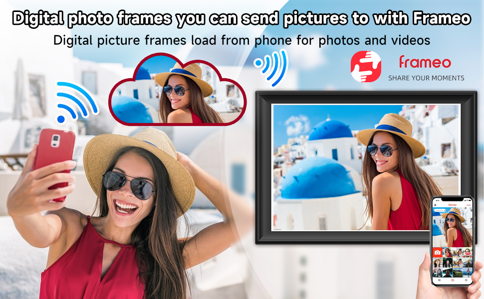 2K 64GB Digital Photo Frame WiFi6&5G Digital Picture Frame 100 sRGB