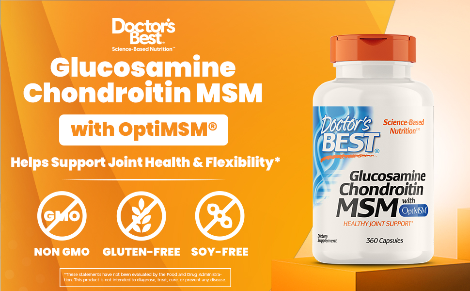 Amazon.com: Doctor's Best Glucosamine Chondroitin Msm with OptiMSM ...