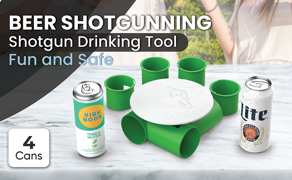 Beer Shotgunning Tool For 4 Cans 4 Can Shotgun Tool 4 Cans At Once Chugging