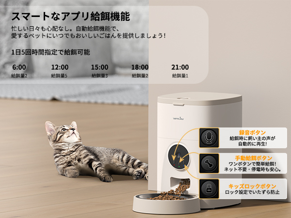 Amazon.co.jp: Wansview 自動給餌器 300万高画素カメラ付き