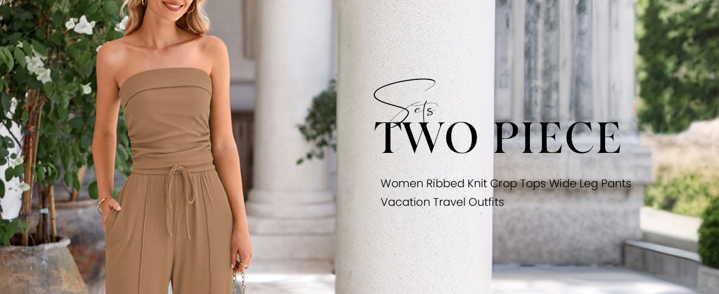 PRETTYGARDEN Women's Summer 2 Piece Outfits