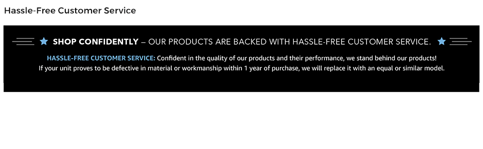 Hassle-Free Customer Service banner from Perfect Aire.