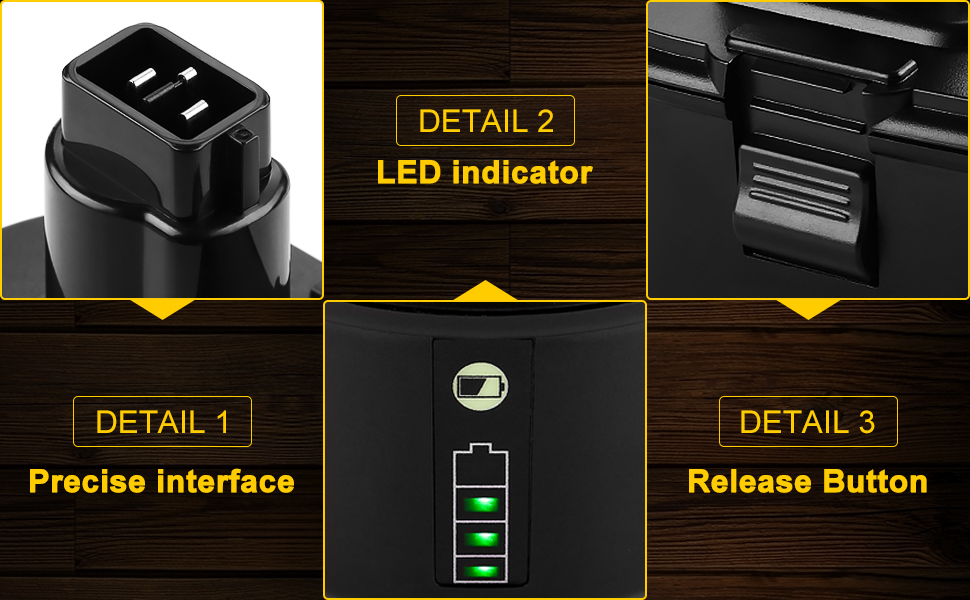 Bakipante Replacement 6.0Ah Lithium Dewalt 18V Battery for Dewalt 18 Volt XRP Ni-Cad Battery DC9096 DC9098 DC9099 DE9039 DE9095 DE9096 DE9098 DW9095 DW9096 DW9098 DE9503 DC9182 Dewalt Batteries 14 details