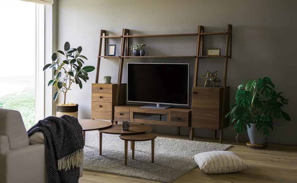 【高野木工】TVボード レイリア レイリア118TVボード OAK(W118×D41×H178.5cm)税込￥148,000