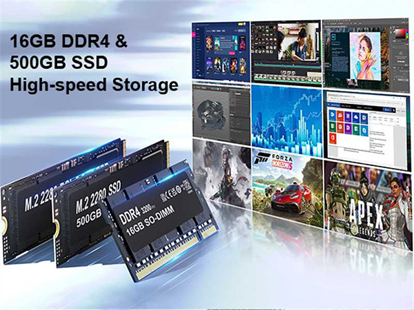 16GB DDR4 500GB SSD