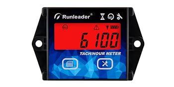 Amazon.com: Runleader Digital LCD Hours Tachometer with Alligator Clip ...