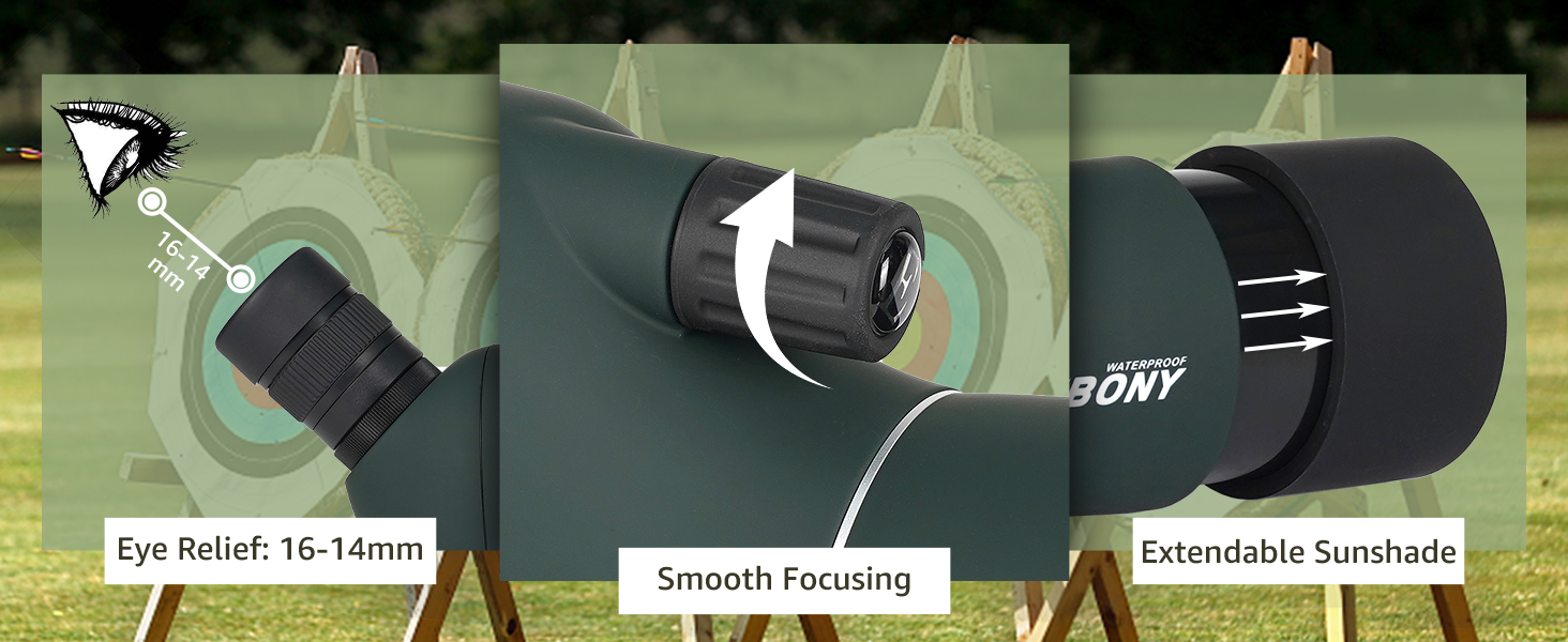 SVBONY SV28 Plus Spotting Scopes with Tripod, 2575x70 Angled Spotter