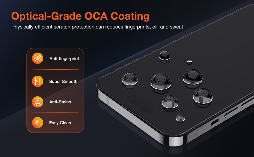 KUZOOM 2 Pack HD Clear Screen Protector Install kit for