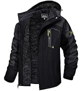 TACVASEN Men's Winter Skiing Jackets Water Resistant Fleece Coats Insulated Thermal Snowboard Jac...