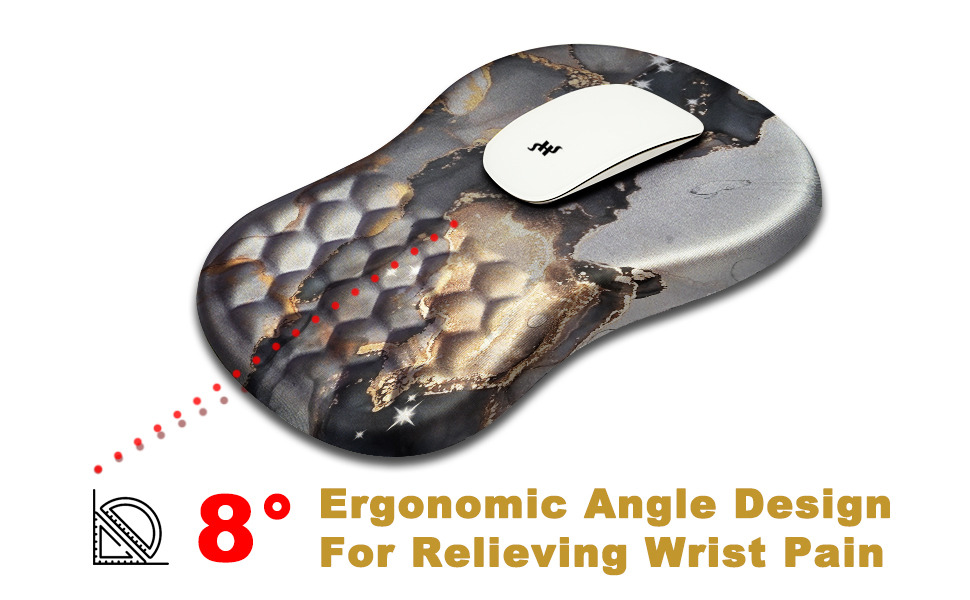 Hokafenle Ergonomic Mouse Pad Wrist Support with Massage