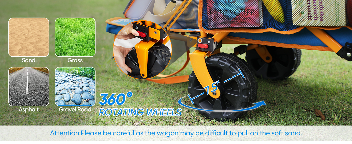 beach wagon with big wheels