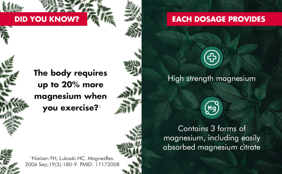 Nature’s Own High Strength Magnesium Tablets 150 - 3 Forms of Magnesium - What Magnesium Is Best For Muscle Spasms