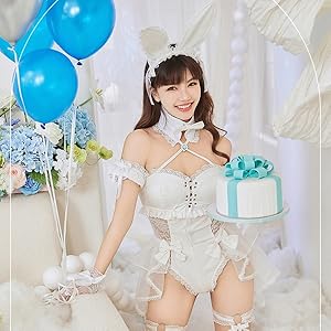 マリームーン デニムバニー バニーガール コスプレ 衣装 Malymoon 即日発送】レースアップデニムバニードレス《オリジナルコスプレ