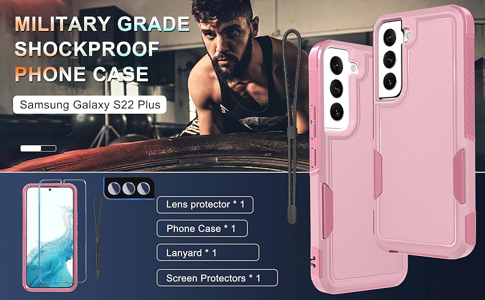 Amazon.com: for Samsung Galaxy S22 Plus Case, Full Body