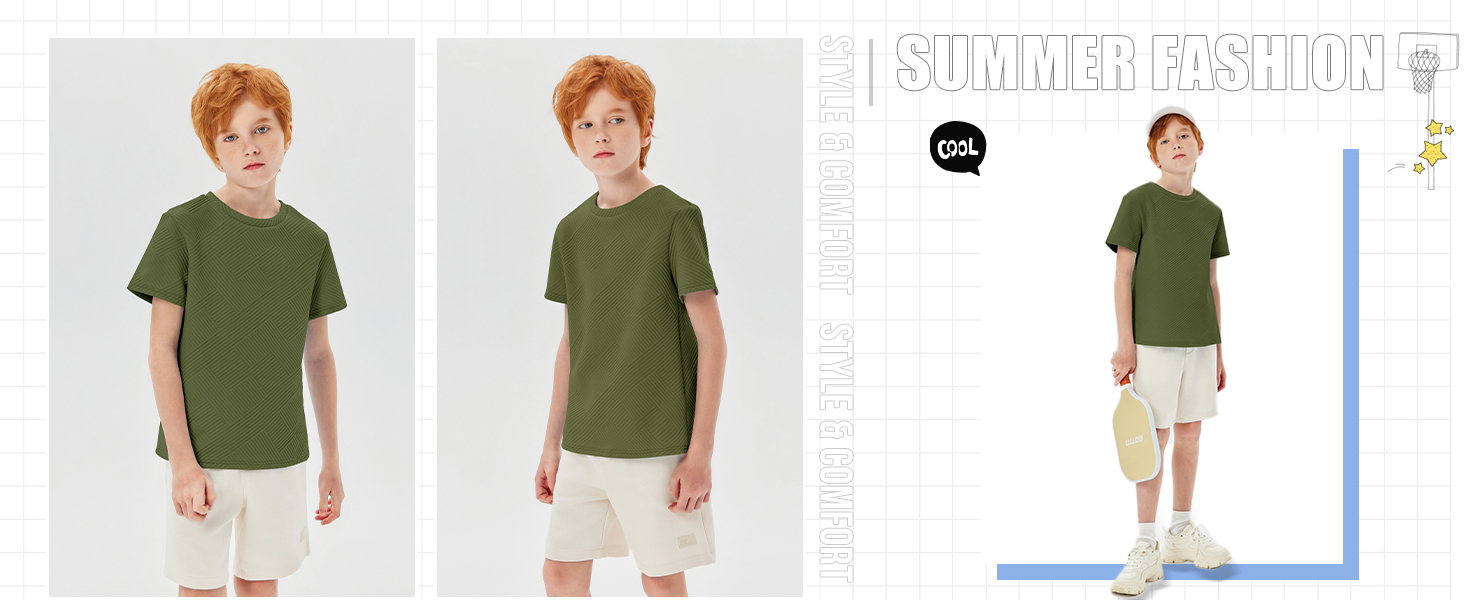 Boys Crewneck Loose Tees