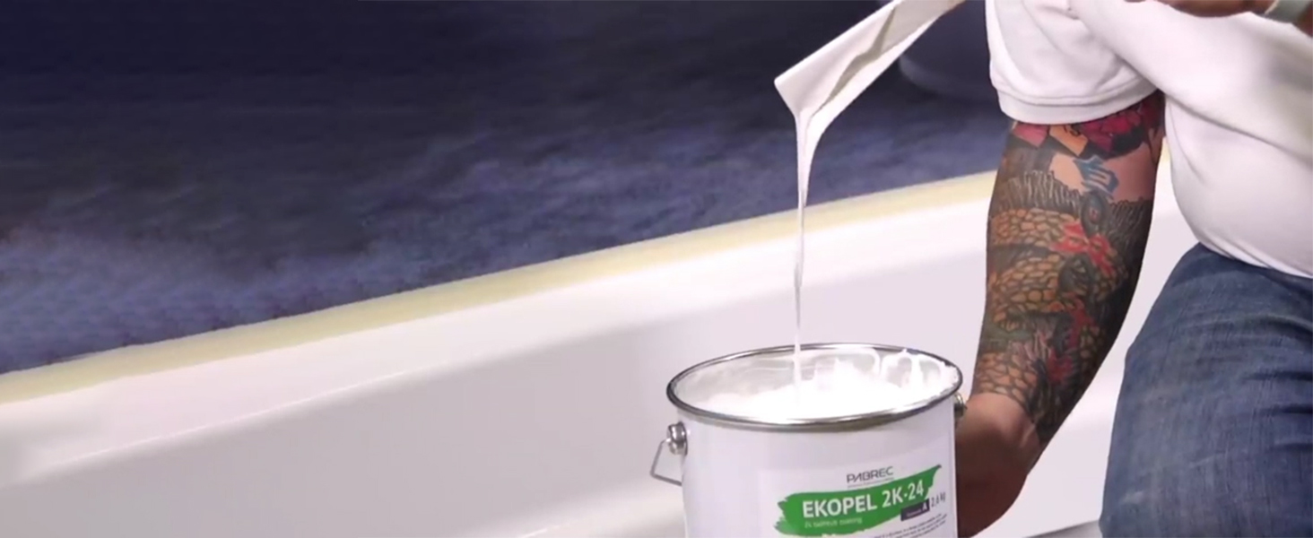 Ekopel Pour On Bathtub Refinishing Kit No VOC Made in