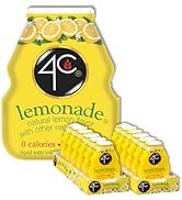 4C Sugar Free Lemonade Liquid Water Enhancer, 12 Pack, Premium Natural Flavors, 0 Calorie