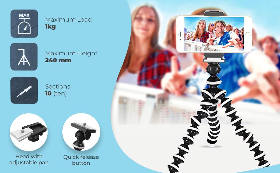 Buy mfit Flexible Gorila Tripod (12 Inch Height) for Smartphones