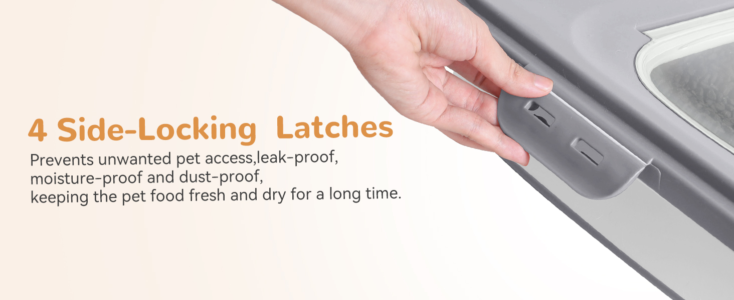 4 side locking latches