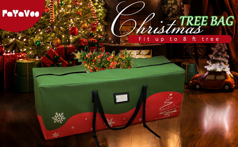 Fayavoo Christmas Tree Storage Bag Heavy Duty 600D Oxford Christmas