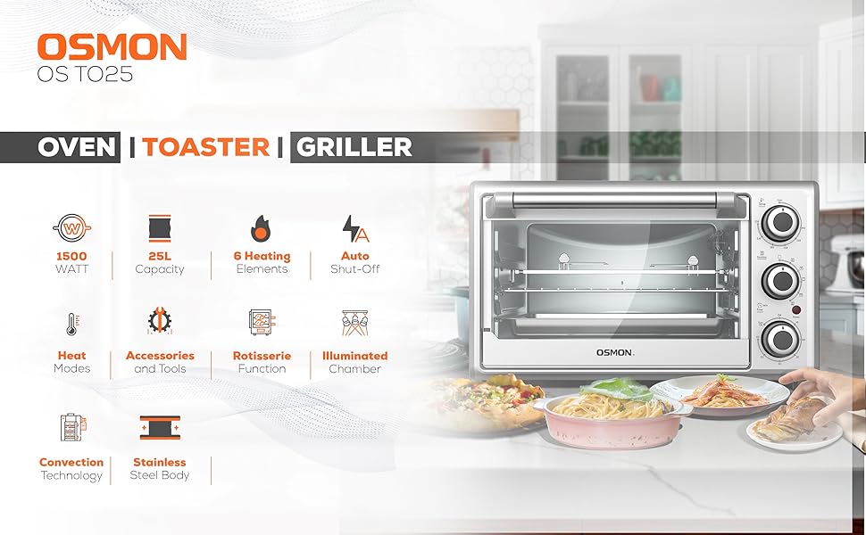 Osmon Oven Toaster and Grill