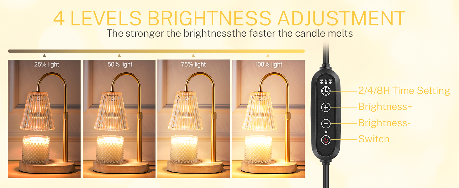 candle warmer with timer