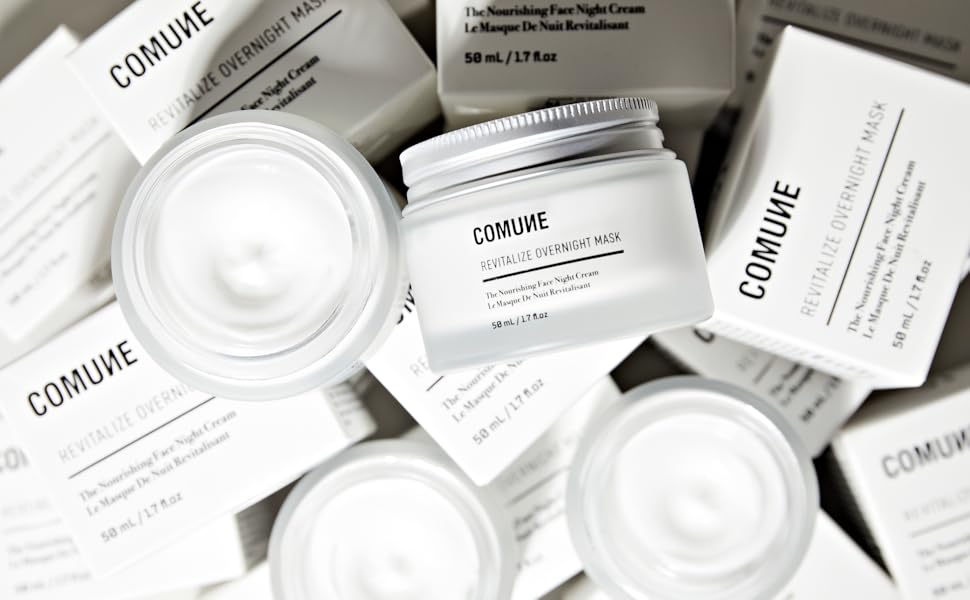 Revitalize Overnight Mask on display
