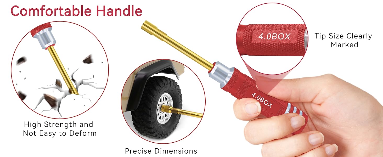 Craznick Hex Nut Driver Set RC Car Tool Kit 2.0mm 2.5mm 3