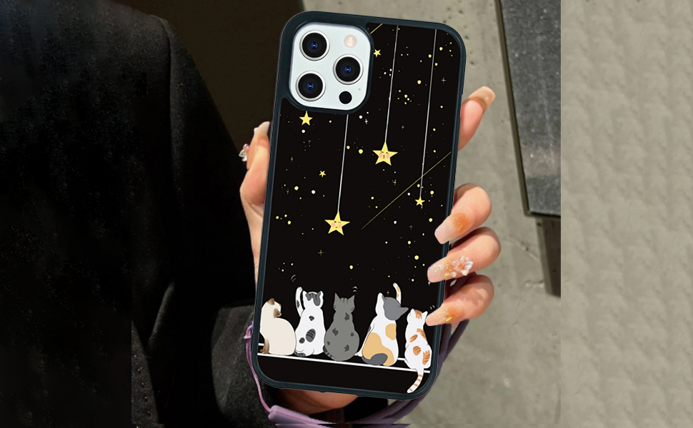 Amazon.com: Black Cute Cat iPhone 7/8/Se Case - 4.7 Inch