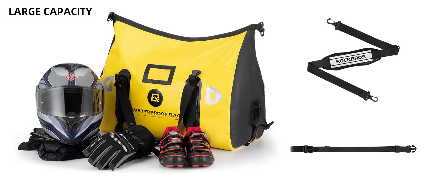Motorcycle travel dry duffel bag
