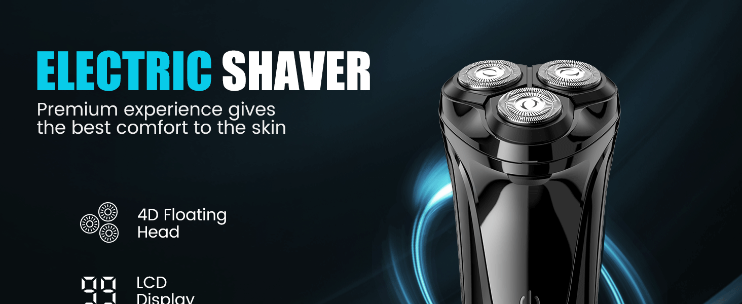 Brightup Electric Razor for Men, Wet Dry Close Electric