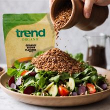 Trend Organic Brown Flaxseeds on Salads