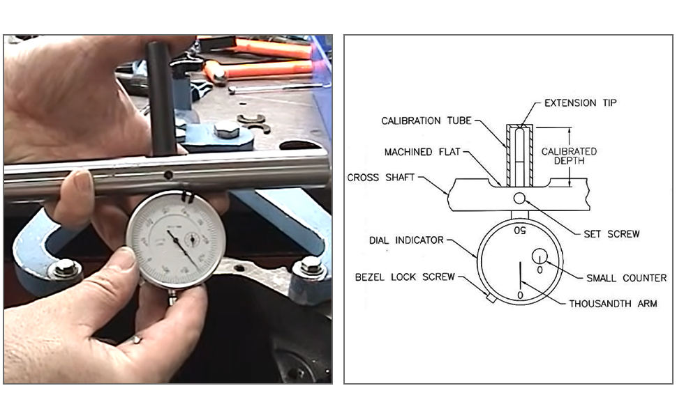Differential Pinion Depth Gauge Checker Tool Kit Fit For GM 1014 Bolt, Ford 7.5'' 8