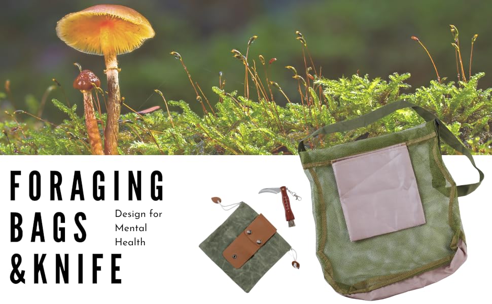 CLAYNIX Mushroom Foraging Kit, Set of 3 Mushroom Collecting