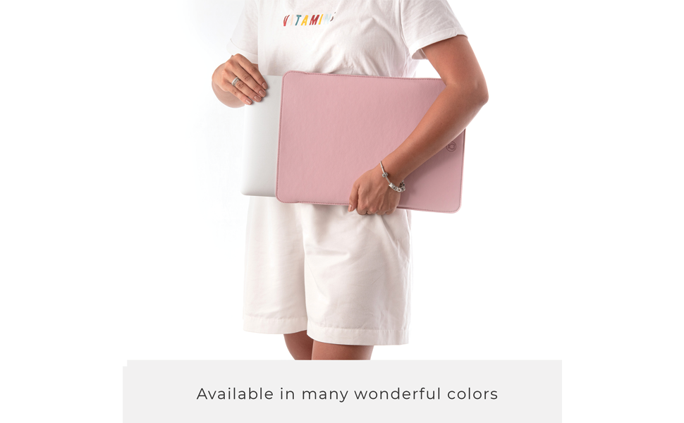 PU Leather Laptop Sleeve 13 Inch, Natural Wool Padded Laptop Sleeves