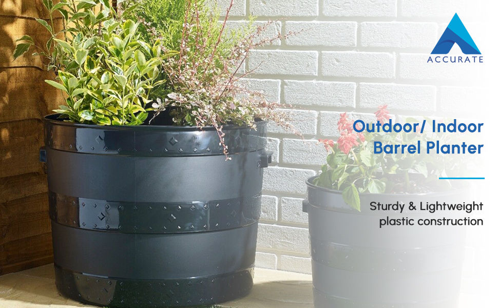 Outdoor/ Indoor Barrel Planter