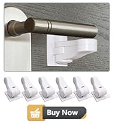Child Proof Door Lever Locks (6 Pack) Baby Proofing Door Handle Locks with Adhesives, No Drilling...