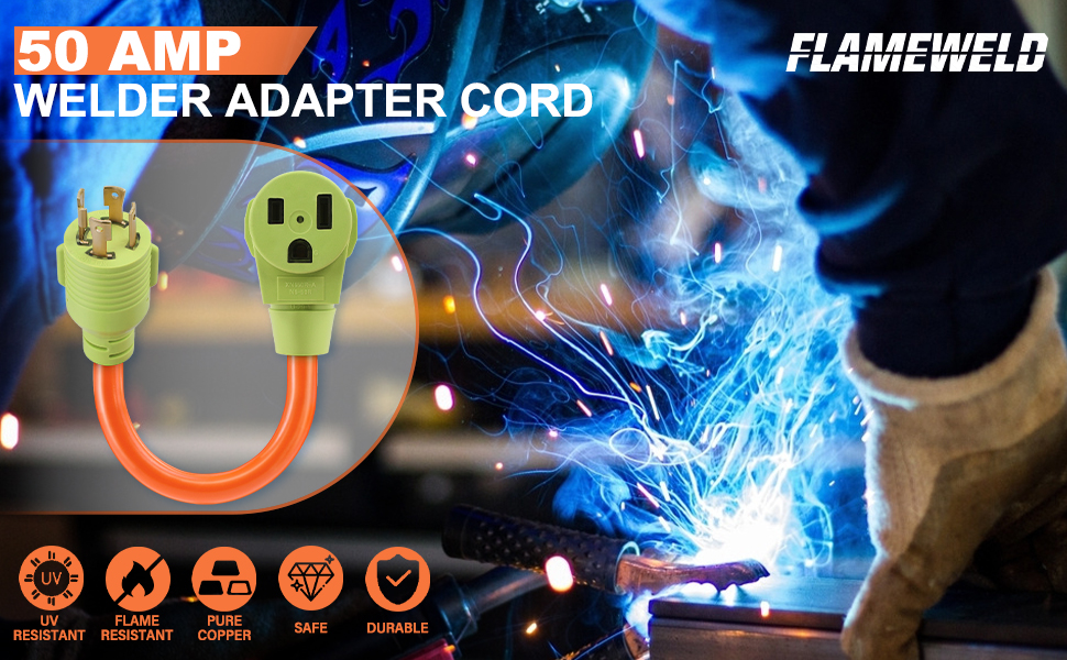 Flameweld Welder Adapter Cord NEMA L1430P Twist Locking