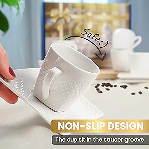 Tazas de espresso de 4 onzas; regalos de café para los amantes del café; ideas de regalo para los amantes del café