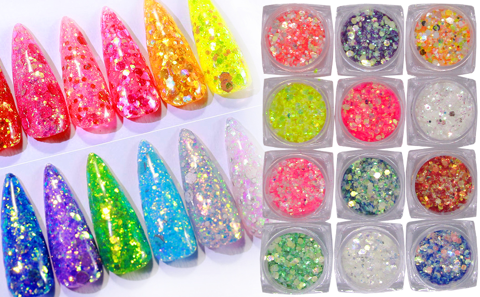 holographic nail powder