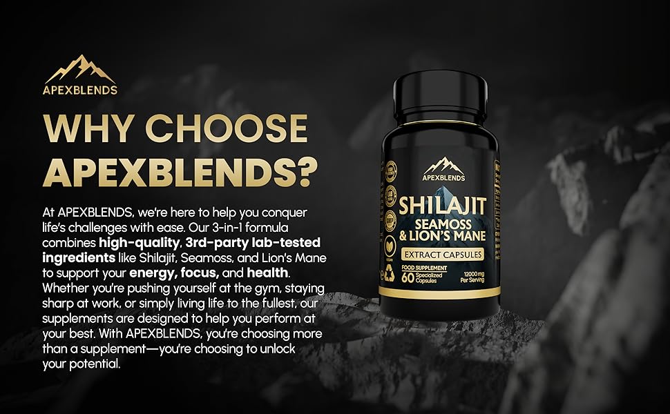 Why choose APEXBLENDS premium natural supplements for peak performance and health