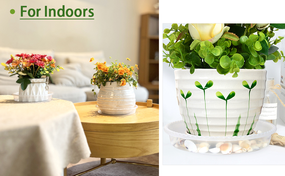 SupKing 9 Pack Plant Saucers (6inch /8inch /10inch),Heavy