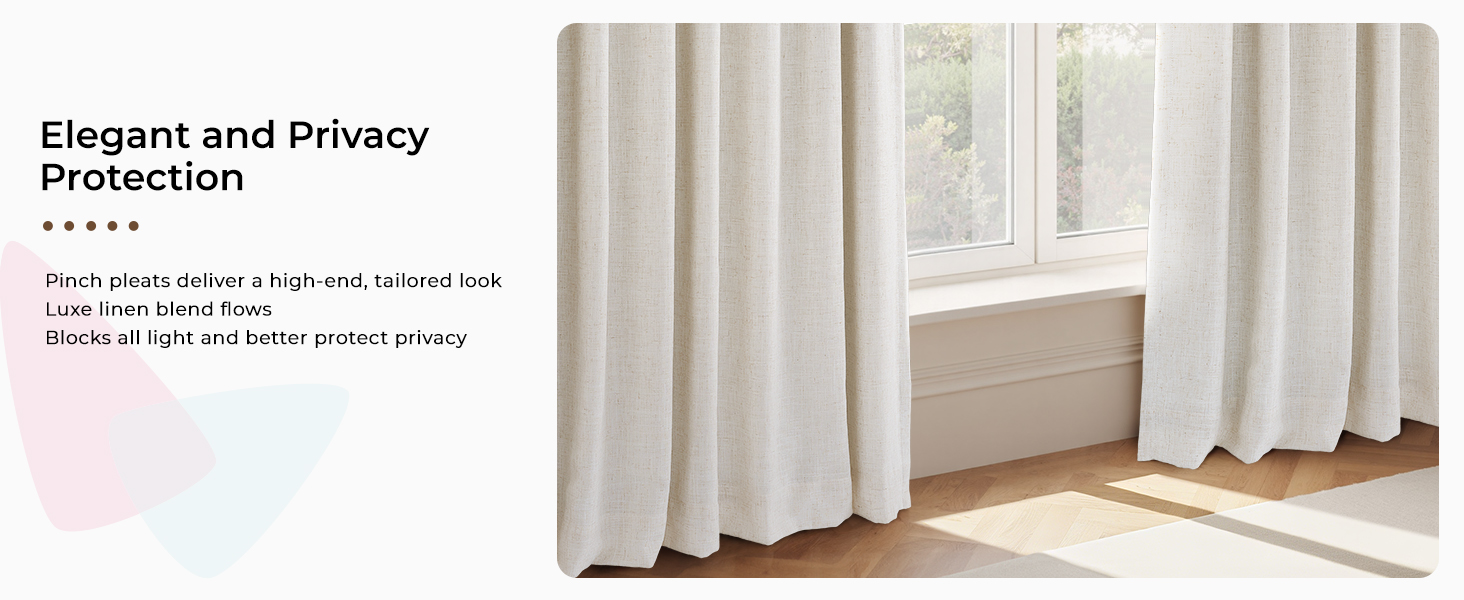 pleated blackout curtains