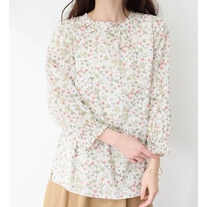 Savoir リバティプリント 長袖シャツ　ピンク　新品未使用♡ Savoir リバティプリント 長袖シャツ ピンク 新品未使用