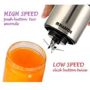 Smoothie blender Portable ROSEVIEW Glass bottle Mini rechargeable Handheld Ice Cup USB