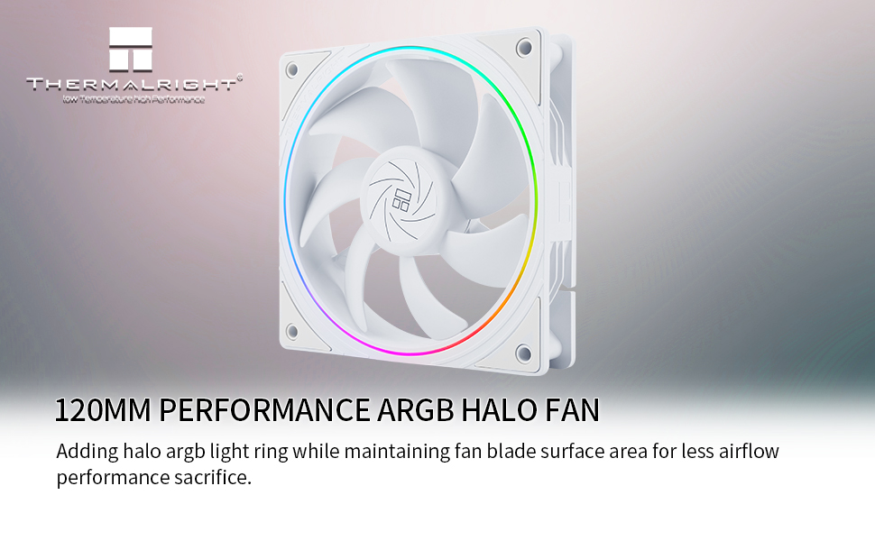 Thermalright TLS12W CPU Fan 120mm Case Cooler Fan, 4pin PWM Connector