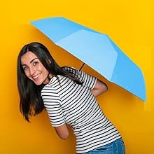 Raamesht Compact Travel Umbrella is Suitable for Travel, Covers Large Area, Sturdy, Durable