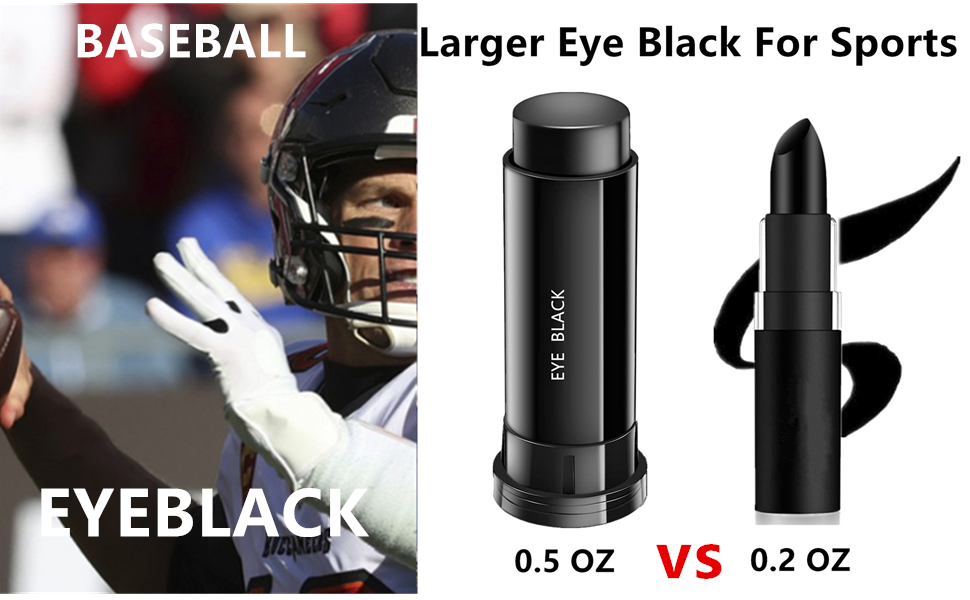 Go Ho 6 PCS Eye Black,Eye Black Stick for Sports,Easy to
