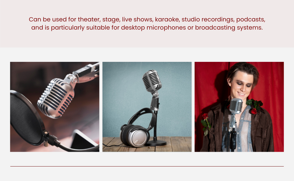 Vintage Retro Old School Microphone